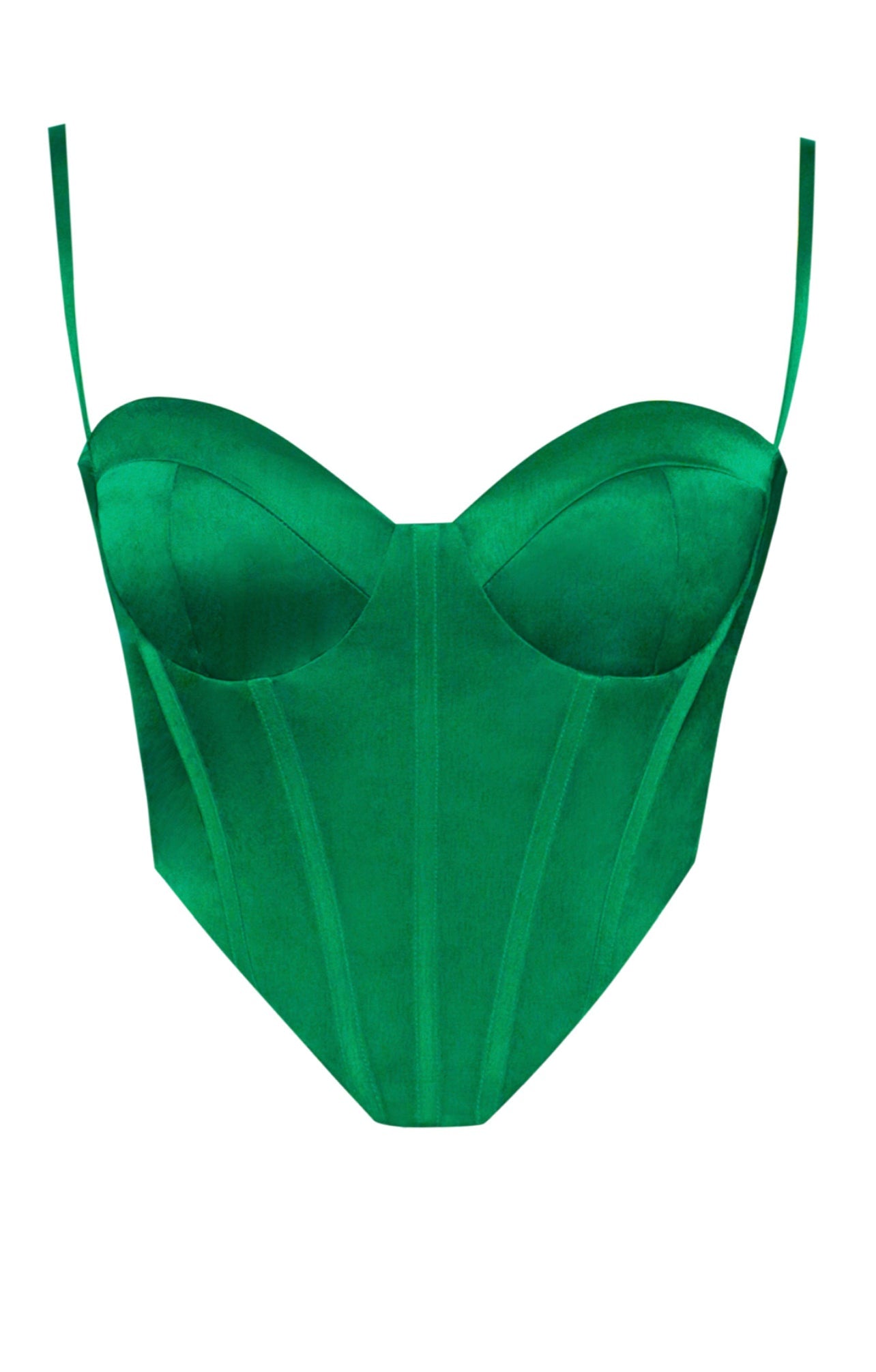 Ella Satin Corset Top Le Papillon Style