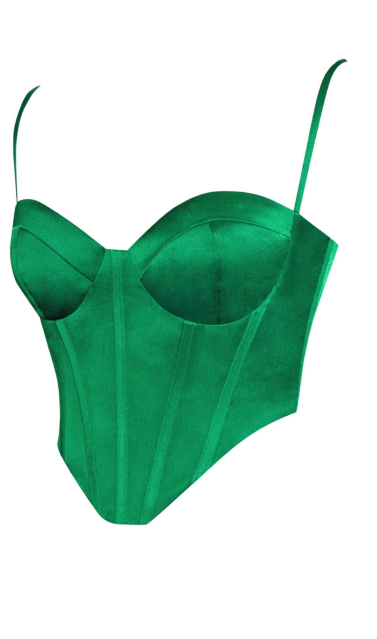 Ella Satin Corset Top Le Papillon Style