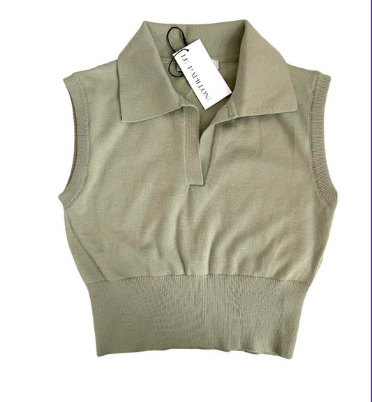 Sleeveless knitted top Le Papillon Style