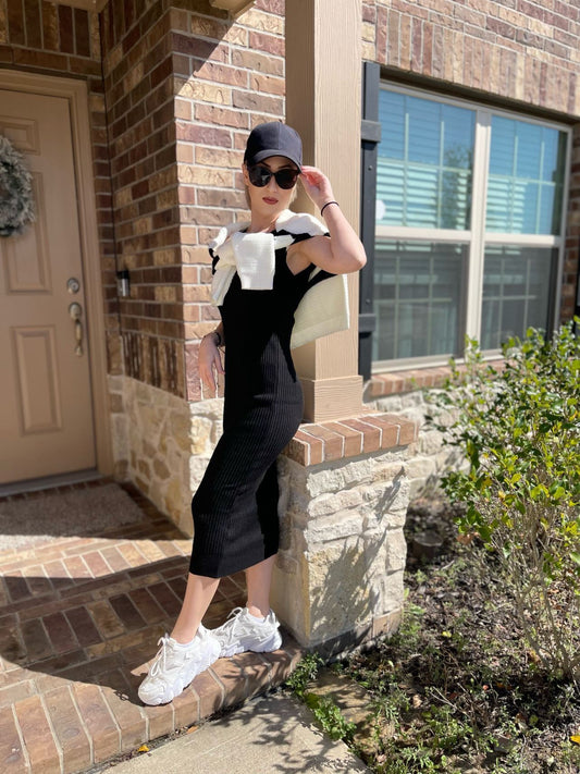 Strap Midi Dress Le Papillon Style