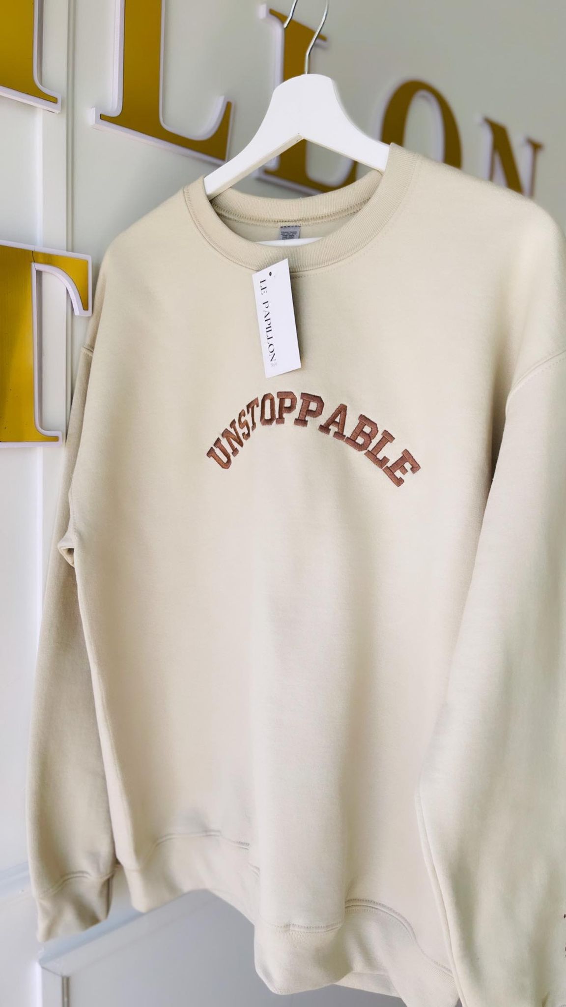Unstoppable, because I'm not a quitter Sweatshirt Le Papillon Style
