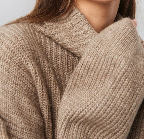 Knitted Turtle Neck Sweater Le Papillon Style