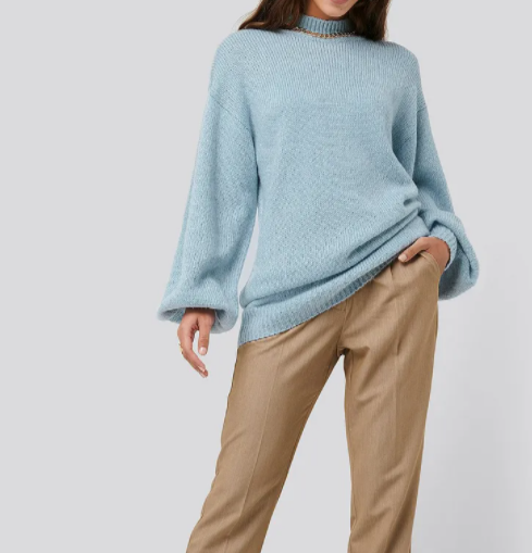 Oversized Long knitted Sweater Le Papillon Style
