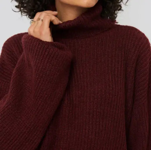 Knitted Turtle Neck Sweater Le Papillon Style