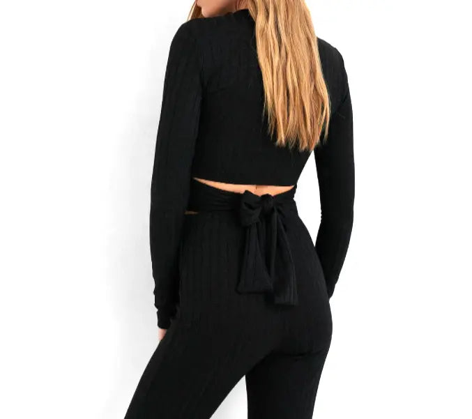 Open Back Rib Top Le Papillon Style